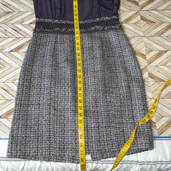 Rebecca Taylor 2 Pc Purple Tweed Dress Jacket‎ A Line Silk Classic Retro Office - Picture 9 of 16